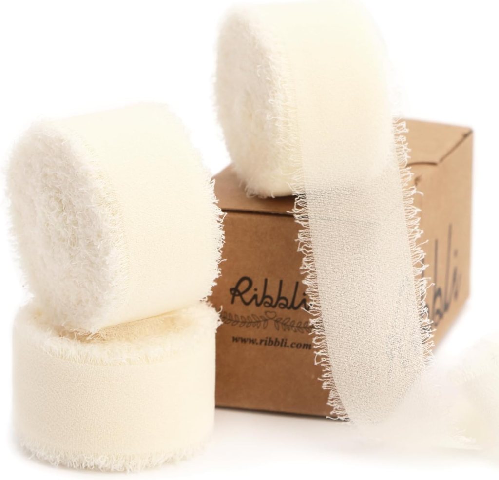 photo of Ribbli Ivory Chiffon Ribbon