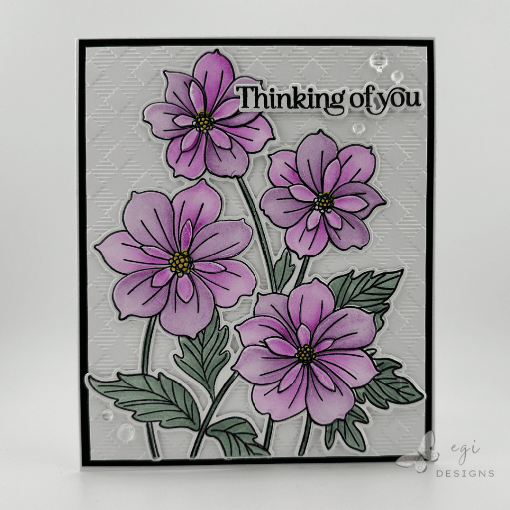 photo of Gina K Designs: Ruffled Blooms card