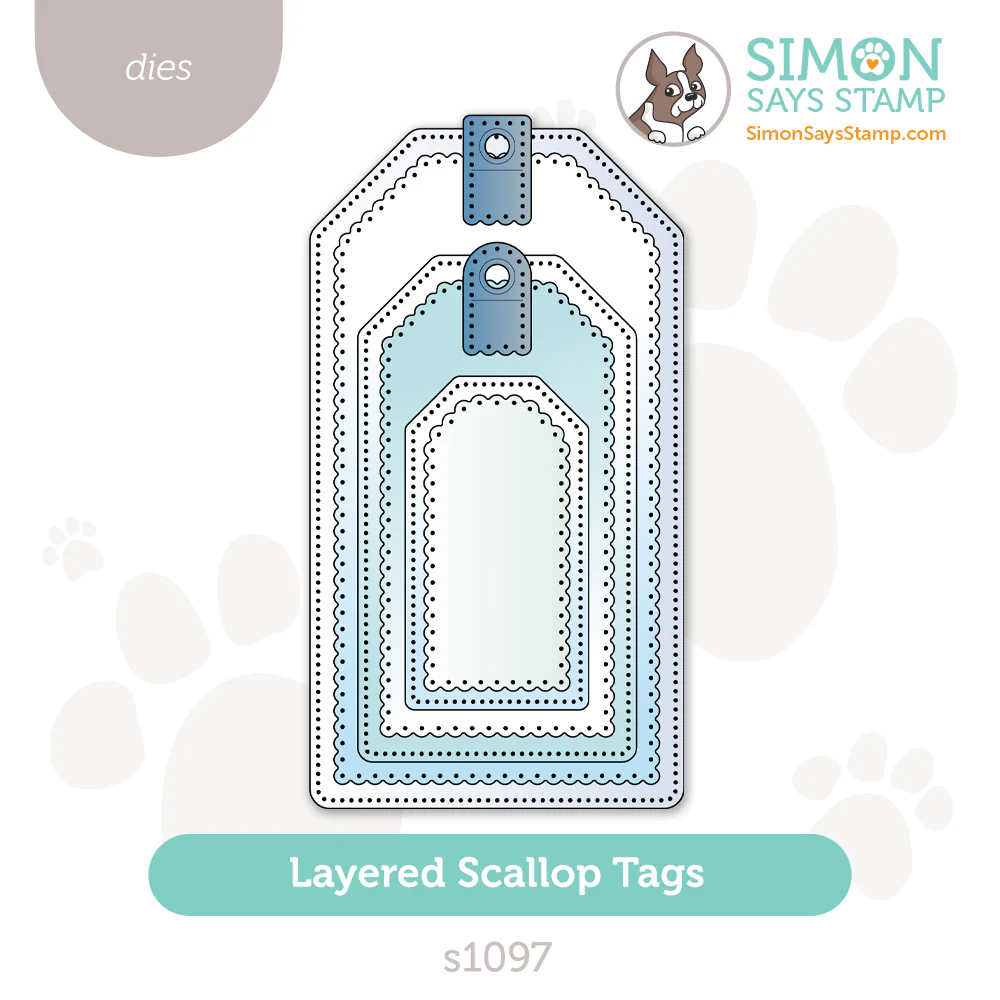 photo of Simon Says Stamp Layered Scallop Tags Die Set