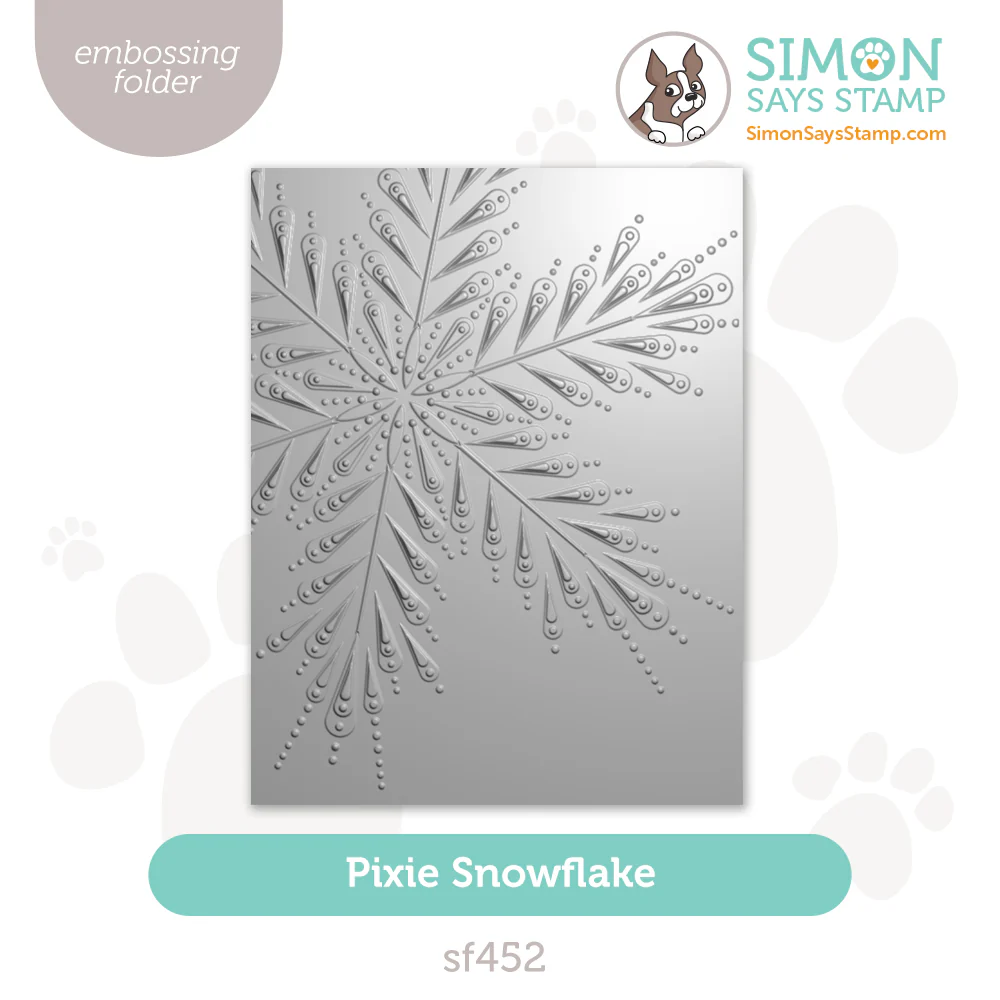 photo of Simon Says Stamp Pixie Snowflake Embossing Folder