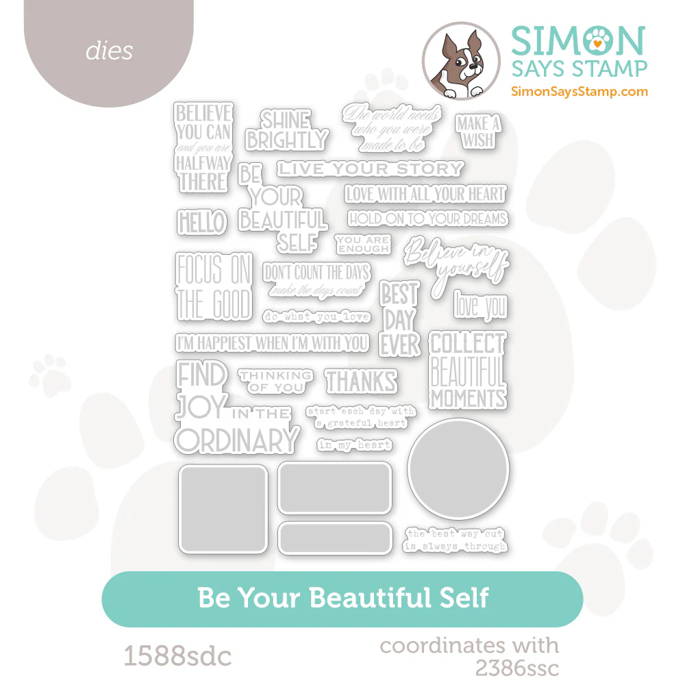 photo of Simon Says Stamp Be Your Beautiful Self Die Set