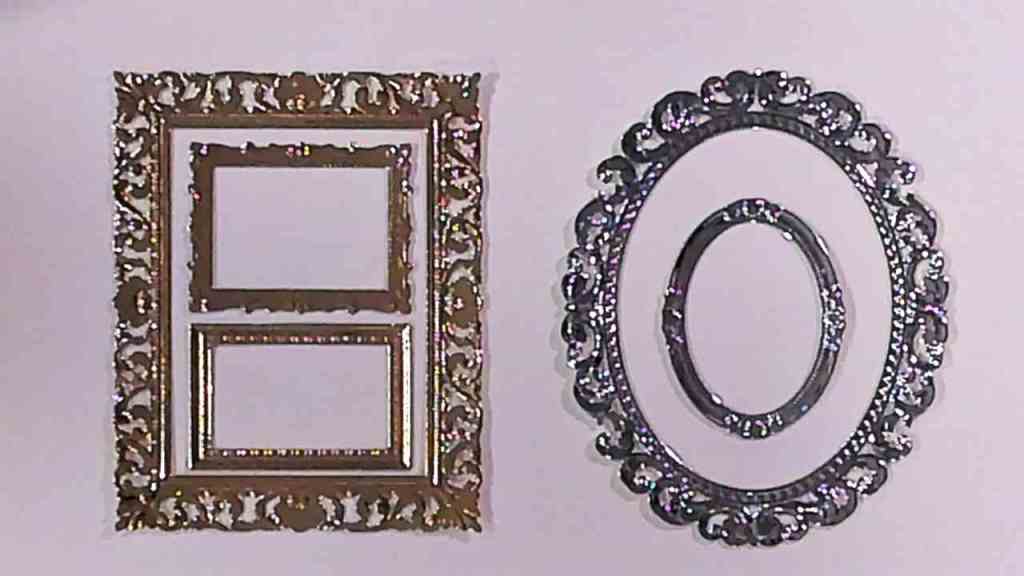 photo of Die cut then embossed frames from the Frozen Moments set