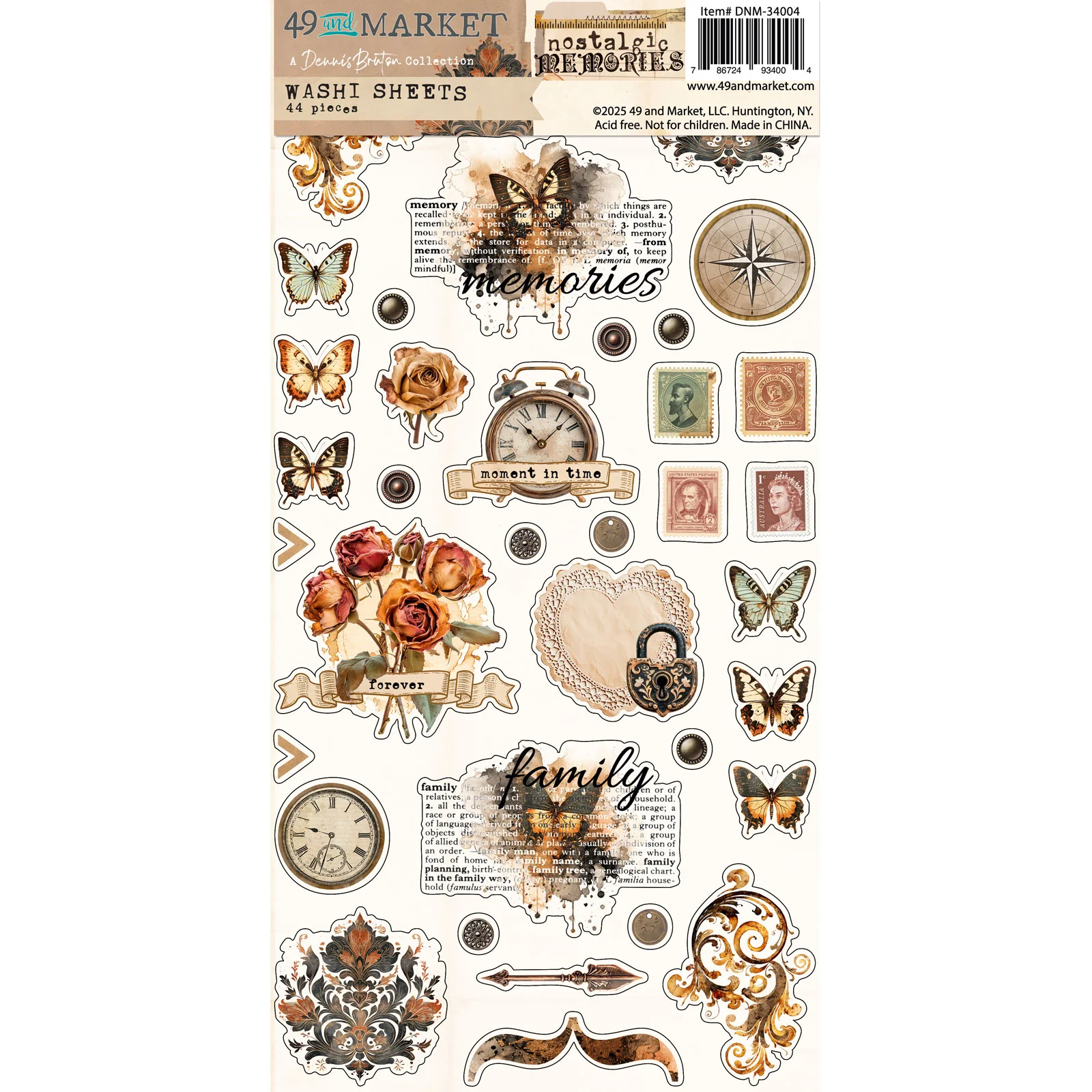 photo of Nostalgic Memories Washi Sheets