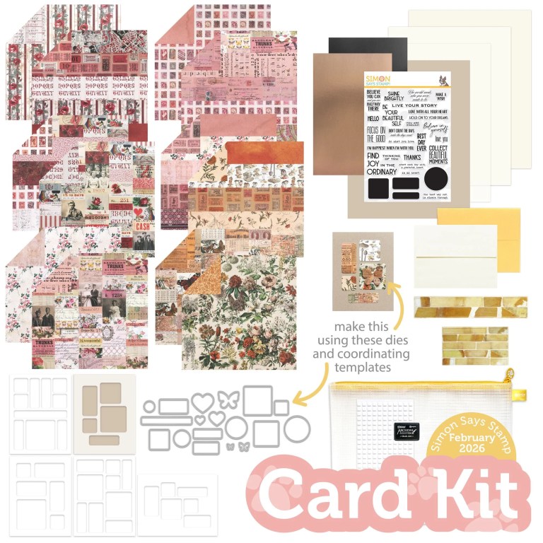 Simon Says Stamp Card Kit February 2026 Unboxing, Be Your Beautiful Self