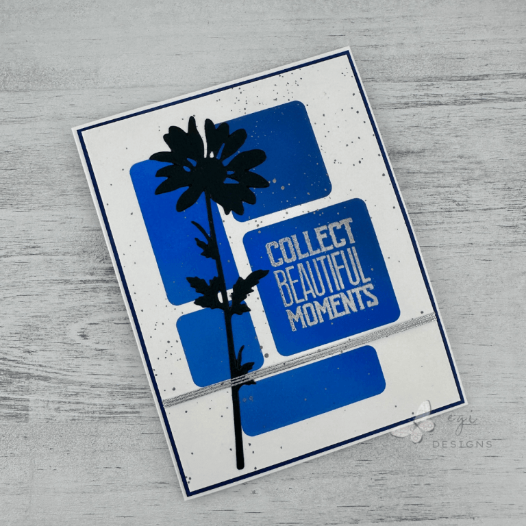 Easy Stenciled Card using the SSS Card Kit: Be Your Beautiful Self