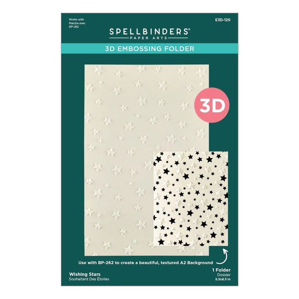 photo of Spellbinders Wishing Stars Embossing Folder