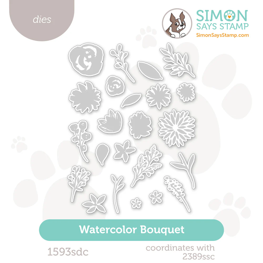 photo of Simon Says Stamp Watercolor Bouquet Die Set
