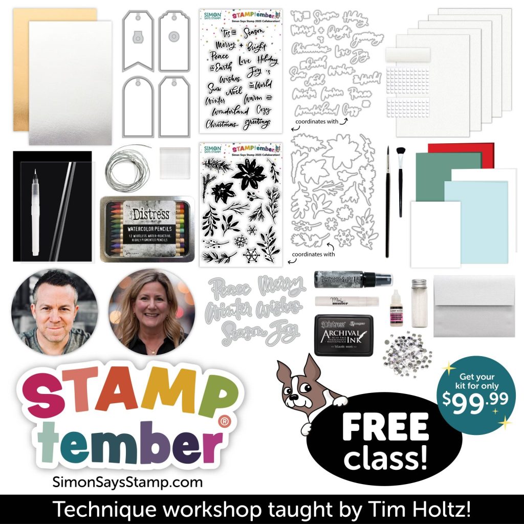 photo of Simon Says Stamp and Tim Holtz STAMPtember Festive Workshop Class
