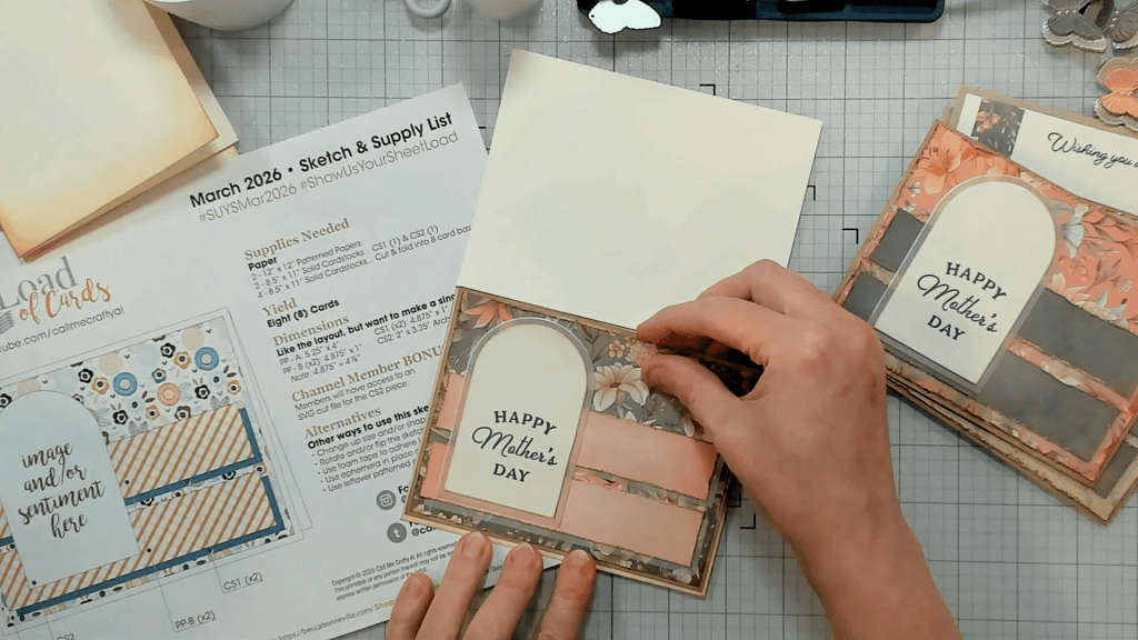 photo of Adding Panel to Card Base