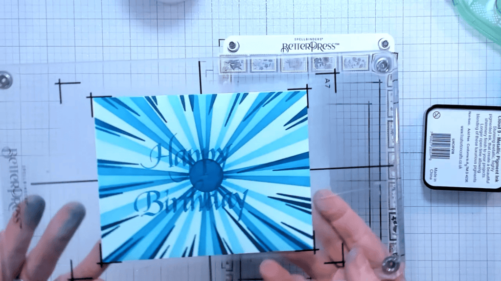 photo of BetterPressing with Lisa Horton Crafts Coastline Metallic Ink