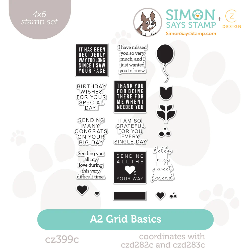 photo of Simon Says Stamp A2 Grid Basics Stamp Set