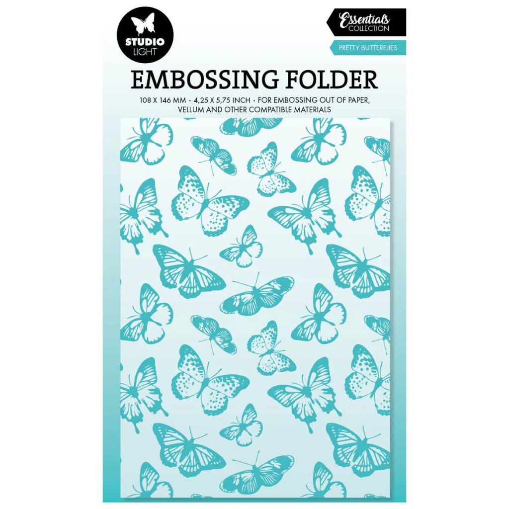 photo of Studio Light Pretty Butterflies Embossing Folder