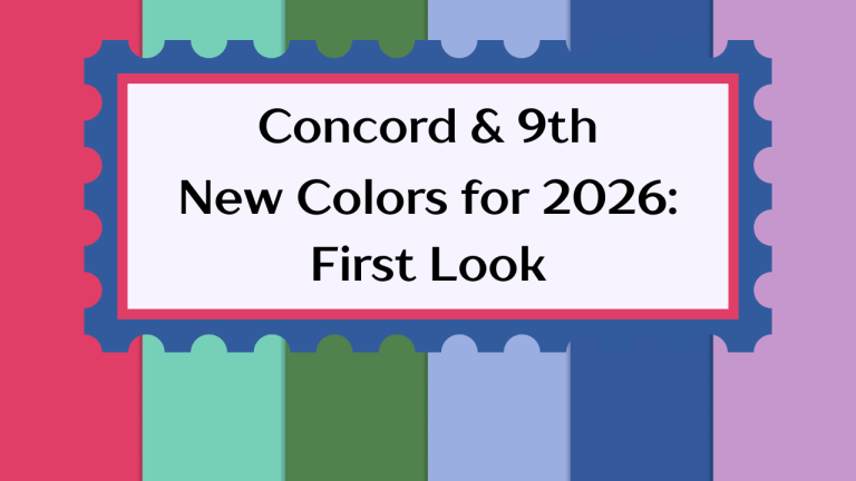 Concord & 9th: New Colors for 2026 Walkthrough