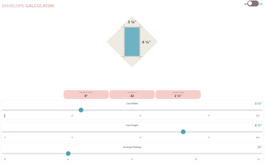 photo of we r makers envelope punch up calculator