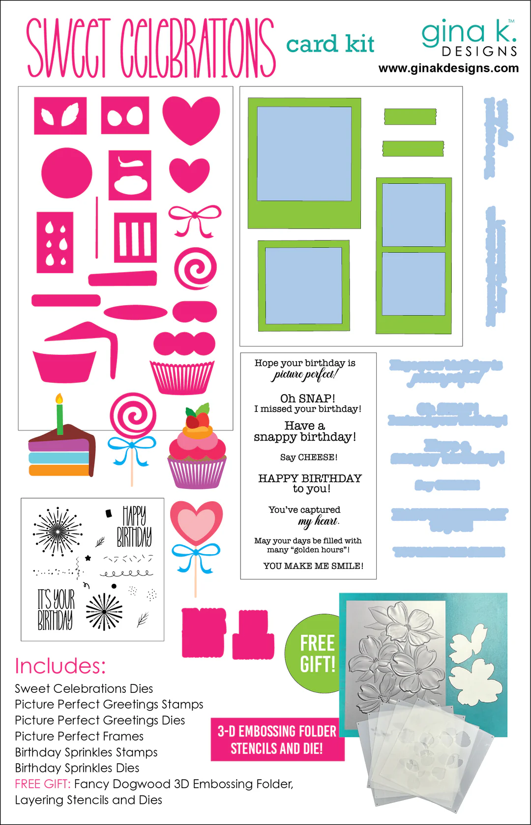 photo of Gina K Designs: Sweet Celebrations Card Kit