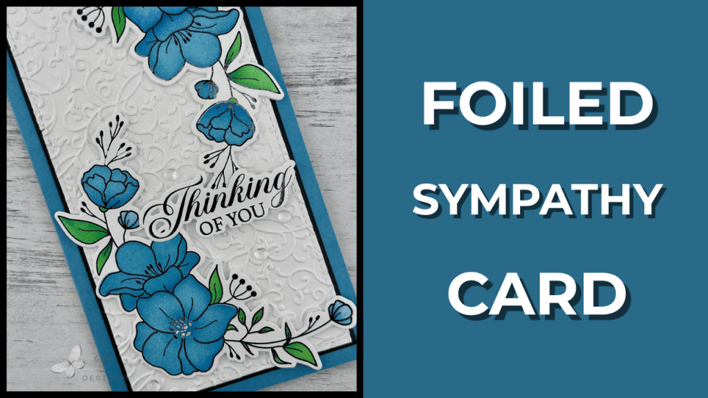 thumbnail for youtube video for gina k designs peaceful petals mini slimline sympathy card