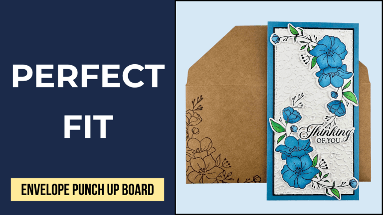 Mini Slimline Envelopes on the NEW Envelope Punch Up Board by We R Makers