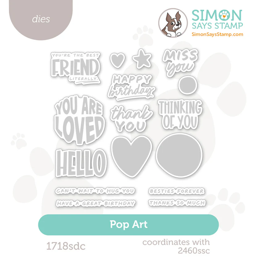 photo of Simon Says Stamp: Pop Art Die Set