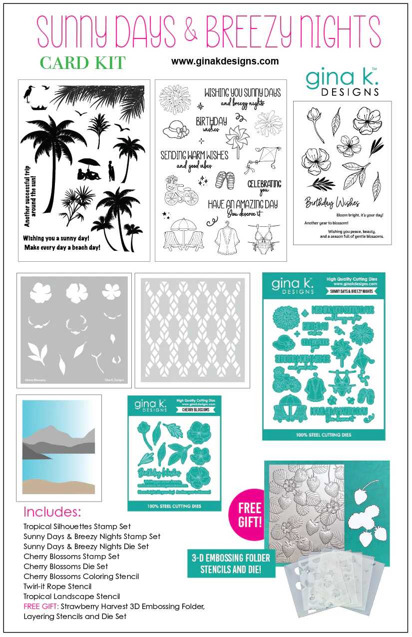 photo of Gina K Designs: Sunny Days & Breezy Nights Card Kit