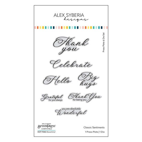 photo of Alex Syberia Designs: Classic Sentiments BetterPress Plates and Dies