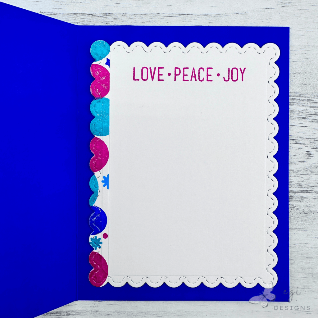 photo of Inside of the Card