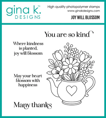 Incentive Set: Joy Will Blossom Stamp Set from gina k designs